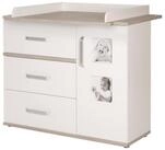 roba&reg; Wickelkommode Moritz, mit Wickelansatz & Wickeltisch mit 2 Bilderrahmen