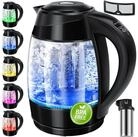 KESSER Wasserkocher, 1.8 l, 2200 W, 1,8L Edelstahl Wasserkocher 2200W