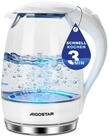 Aigostar Wasserkocher 2200W 1,7L Glaswasserkocher mit Kalkfilter, LED Beleuchtung,