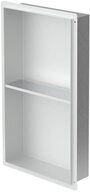 LuxeBath Duschwand Wandnische aus Edelstahl Flexibler Einbau f&uuml;r Badezimmer Randlos,