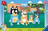 Ravensburger Rahmenpuzzle Bluey und ihre Familie, 15 Puzzleteile, Made in Europe