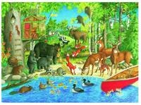 Ravensburger Puzzle RAVENSBURGER Puzzle Waldfreunde XXL 200 Teile, Puzzleteile