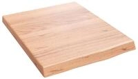 vidaXL Regal Wandregal Hellbraun 40x50x(2-4) cm Massivholz Eiche Behandelt,...