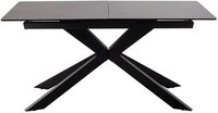 MCA Furniture Essisch Bonanza Keramik Anthrazit / Metall Schwarz Auszugstisch marmoriert 160(200) x 90 cm MCA Furniture Essisch Bonanza Keramik Anthrazit / Metall Schwarz Auszugstisch marmoriert 160(200) x 90 cm