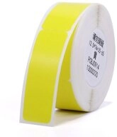 NIIMBOT Etiketten Kabeletikett 12,5x74+35mm (gelb) 65 St&uuml;ck, f&uuml;r...