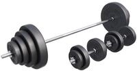 GORILLA SPORTS Langhantel Langhantelset Kunststoff 60 kg - 130 kg