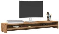 vidaXL Monitorst&auml;nder, (Monitorst&auml;nder Artisan-Eiche 100x24x13 cm Holzwerkstoff)