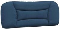 vidaXL Bett Kopfteil-Kissen "Hvar" Blau 100 cm Stoff (1-tlg)