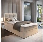 Masseno Boxbett GLOS 100x200 cm mit Bonell Matratze und Topper, Einzelbett,