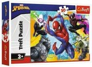 Trefl Puzzle Puzzle Spiderman: Barvy 30 d&iacute;lk&Aring;&macr;, Puzzleteile