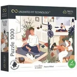 Trefl Puzzle Puzzle UFT Yoga, Cats & Coffee: Seelenfrieden 1000 Teile,...
