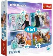 Trefl Puzzle 4 in 1 - Frozen, Puzzleteile