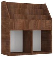 vidaXL Zeitungsst&auml;nder Kinder-B&uuml;cherregal Braun Eiche 71x30x78,5 cm Holzwerkstoff