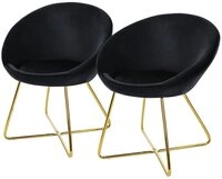 ML-DESIGN Stuhl Samtstuhl Esszimmerstuhl & Wohnzimmerstuhl mit goldenen...
