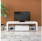 ML-DESIGN Lowboard TV Lowboard aus Holz mit Stauraum, 2 Klappt&uuml;ren und 2 offenen