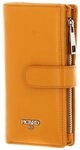 Picard Geldb&ouml;rse Wallet, aus echtem Rindsleder orange