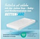 Kindermatratze Babymatratze Junior-Duo -mit Rundum-Trittkante 60x120, 70x140, 70x160,
