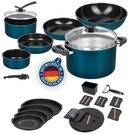 Genius Topf-Set Kelton Pfannenset T&ouml;pfe Set 3 in 1 mit Deckel,...