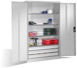C+P Werkzeugschrank C+P Werkzeugschrank mit Dreht&uuml;ren, 4 B&ouml;den und 3 Sch&uuml;be,
