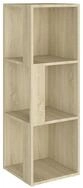 vidaXL Eckregal Eckregal Sonoma-Eiche 33x33x100 cm Holzwerkstoff, 1-tlg.