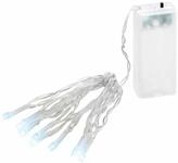 Linder Exclusiv GmbH LED-Lichterkette, Batterie 1,35m 10 LEDs kaltwei&szlig; Innen