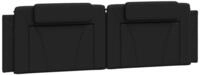 vidaXL Bett Kopfteil-Kissen "Viana" Schwarz 180 cm Kunstleder (1-tlg)