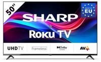 Sharp 4T-C50GJx LED-Fernseher (126 cm/50 Zoll, UHD 4K, rahmenloser 4K Ultra High