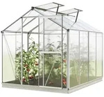 GFP Gew&auml;chshaus Jasmin 4, inkl. Alu-Fundamentrahmen & automatischem...