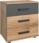 Wimex Nachttisch Stockholm, Nachtkommode 52cm breit, Made in Germany, Industrial