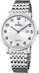 Festina Quarzuhr Festina Herrenuhr Edelstahl silber, (Analoguhr), Herren Armbanduhr