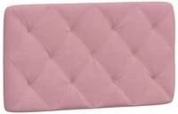 vidaXL Kopfteil, Bett Kopfteil-Kissen Rosa 90 cm Samt