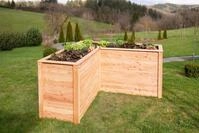 50NRTH Hochbeet L&auml;rchenholz Hochbeet &raquo;Klassik L 170&laquo;, Eckhochbeet, Natur