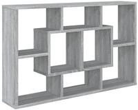 vidaXL Wandregal, Regal Grau Sonoma 85x16x52,5 cm cm Holzwerkstoff