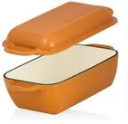 Mahlzeit Br&auml;ter Gusseisen, mit Deckel, emailliert, 4,8 Liter, Sunny Orange,