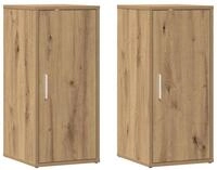 vidaXL Schuhregal Schuhschr&auml;nke 2 Stk. Artisan-Eiche 32x35x70 cm Holzwerkstoff,