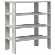 vidaXL Schuhregal Schuhregal Betongrau 61x32x70 cm Holzwerkstoff, 1-tlg.