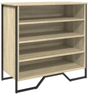 vidaXL Schuhregal Schuhregal Sonoma-Eiche 80x38x78 cm Holzwerkstoff, 1-tlg.