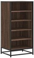 vidaXL Schuhregal Schuhregal Braun Eichen-Optik 48x38x97,5 cm Holzwerkstoff, 1-tlg.