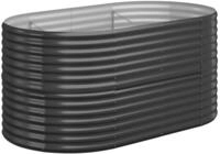 vidaXL Hochbeet, Kr&auml;uterhochbeet Pulverbeschichteter Stahl 152x80x68 cm...