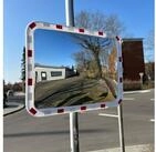 TRUTZHOLM Verkehrsschild eckig rot/wei&szlig; 60x80cm Sicherheitsspiegel f&uuml;r innen und