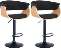 CLP Barhocker Vestal (Set, 2er), Barstuhl 360&deg; drehbar und h&ouml;henverstellbar
