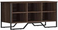 vidaXL Schuhregal Schuhregal Braun Eichen-Optik 90x38x45,5 Holzwerkstoff, 1-tlg.