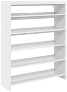 vidaXL Schuhregal Schuhregal Wei&szlig; 80x25x100 cm Holzwerkstoff, 1-tlg.