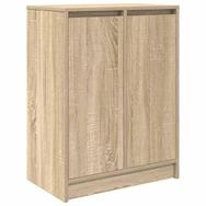 vidaXL Schuhregal Schuhschrank Sonoma-Eiche 57x34x76 cm Holzwerkstoff, 1-tlg.