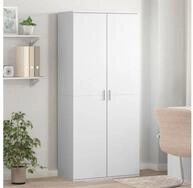 vidaXL Schuhschrank vidaXL Schuhschrank Wei&szlig; 80&times;39&times;178 cm Holzwerkstoff