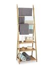 relaxdays Handtuchst&auml;nder Handtuchhalter Bambus faltbar