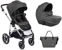 Kikkaboo Kombi-Kinderwagen Kinderwagen Thea 2 in 1, Babywanne, Wickeltasche,