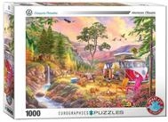 EUROGRAPHICS Puzzle Puzzle VW Bus: Campers Paradise 1000 Teile, Puzzleteile