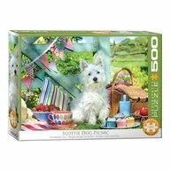 EUROGRAPHICS Puzzle Puzzle Hund Picknick XL 500 Teile, Puzzleteile