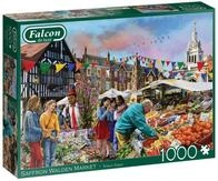 Jumbo Spiele Puzzle Falcon Saffron Walden Market 1000 Teile Puzzle, 1000...
